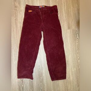 empyre red corduroy skate jeans size 28
